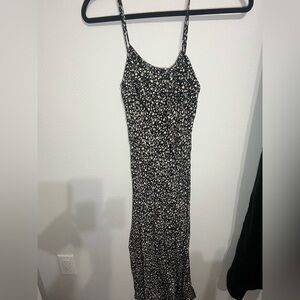 Elegant Black and White Women's Dress